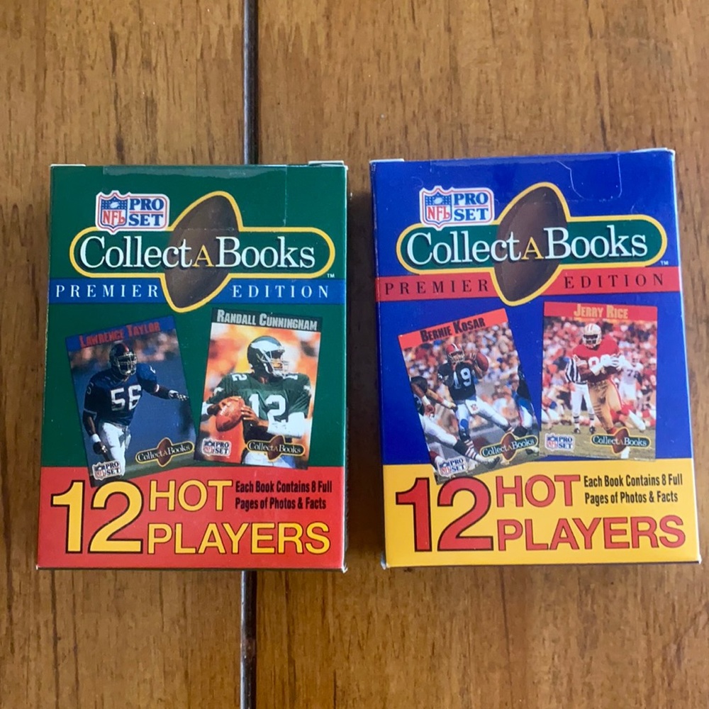 ProSet NFL 1990 series 1 and 2 CollectaBooks